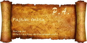 Pajtás Anita névjegykártya